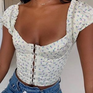 Princess Polly Allyson Top Floral